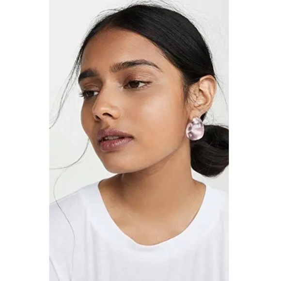 KATE SPADE • Pink Ador-ables Resin Huggies Earrings - Picture 2 of 5